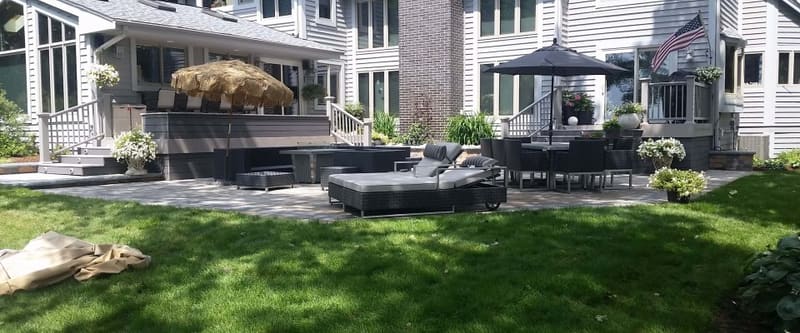 Completed Legacy Landscaping project in Southeastern Wisconsin.